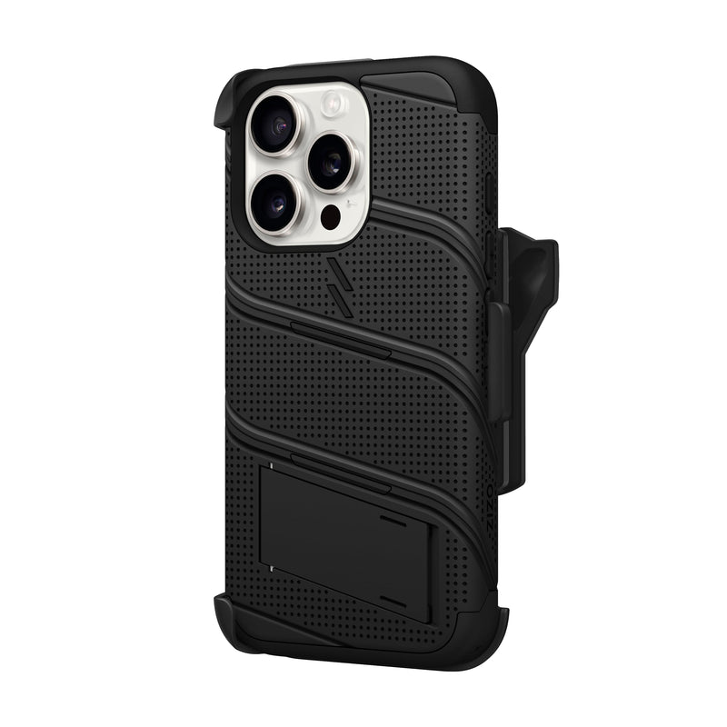 Load image into Gallery viewer, ZIZO BOLT Bundle iPhone 16 Pro Case - Black
