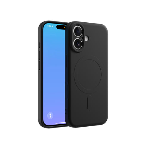 CLICK Slim Silicone MagSafe Series iPhone 17 Case - Black