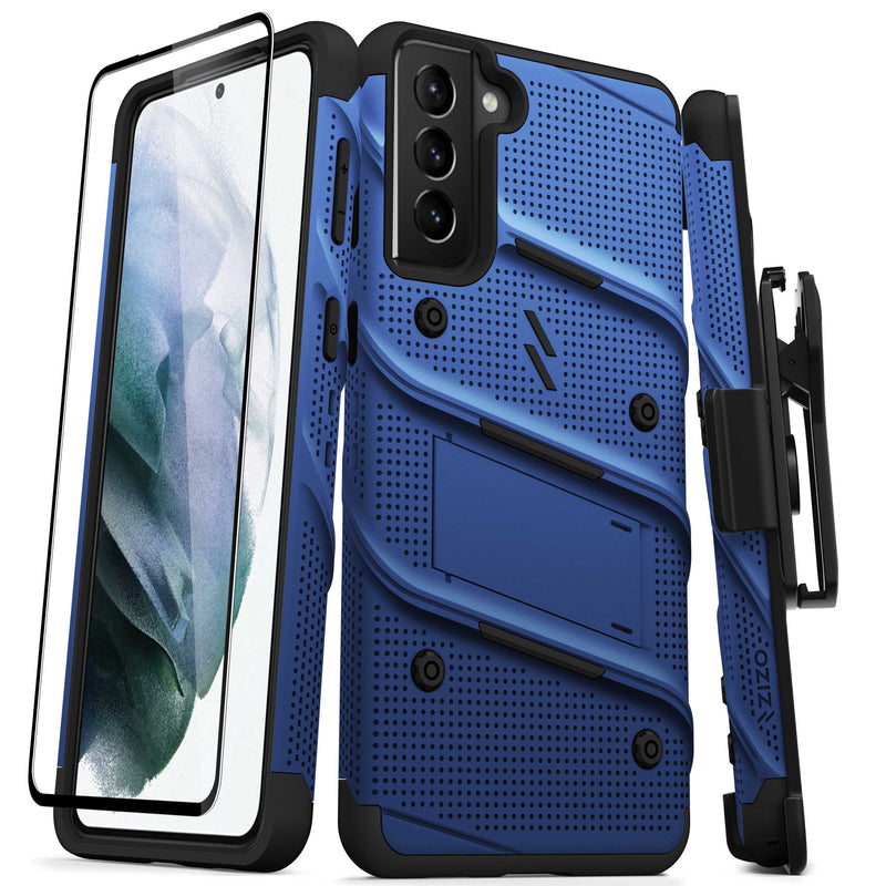 Load image into Gallery viewer, ZIZO BOLT Series Galaxy S21+ 5G Case - Blue &amp; Black
