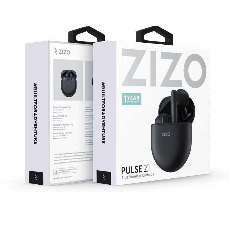 Load image into Gallery viewer, ZIZO PULSE Z1 True Wireless Earbuds with Charging Case - Black
