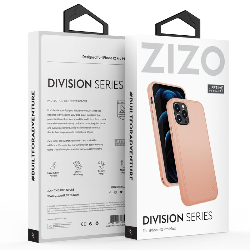 Load image into Gallery viewer, ZIZO DIVISION Series iPhone 12 Pro Max Case - Rose Gold
