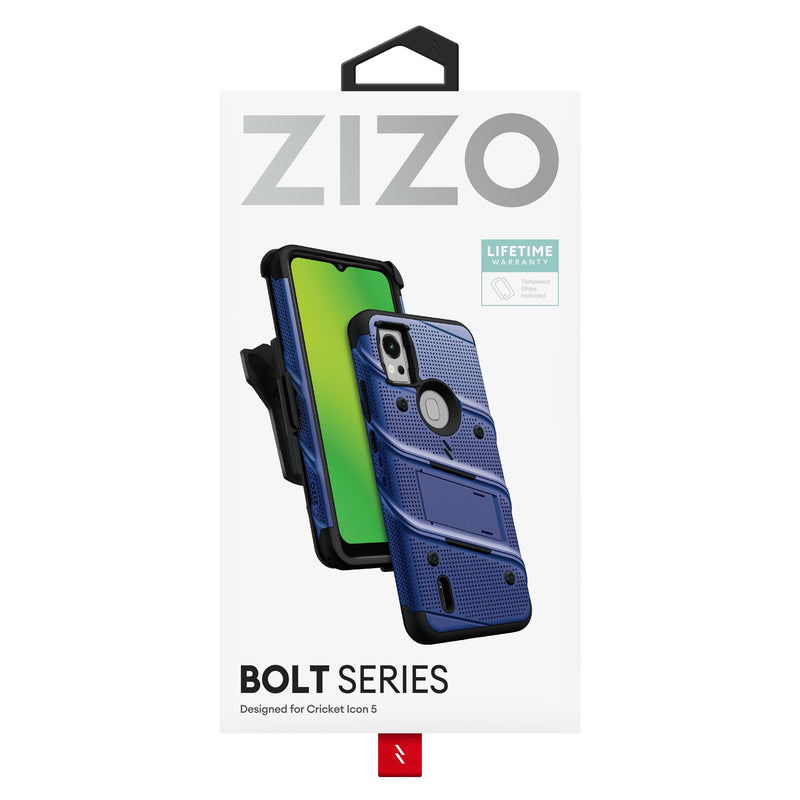 Load image into Gallery viewer, ZIZO BOLT Bundle Cricket Icon 5 Case - Blue
