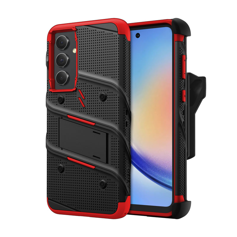 Load image into Gallery viewer, ZIZO BOLT Bundle Galaxy A35 Case - Black / Red
