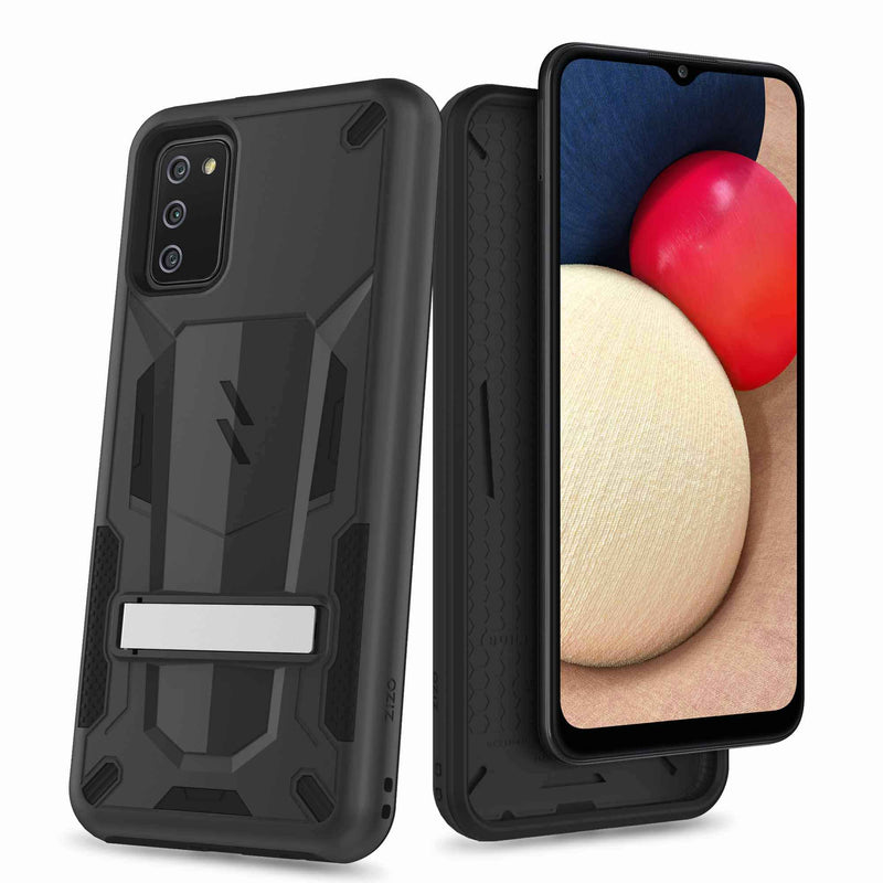 Load image into Gallery viewer, ZIZO TRANSFORM Series Galaxy A02s Case - Black
