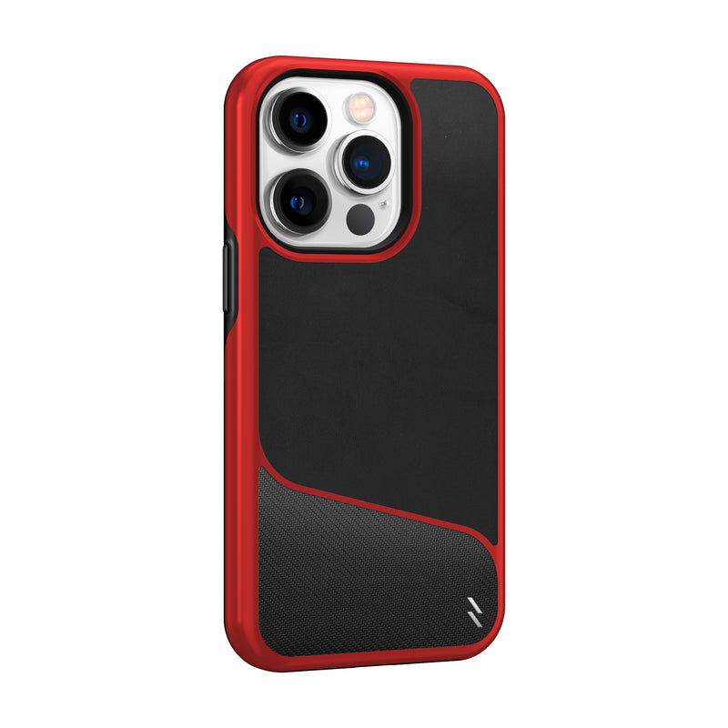 Load image into Gallery viewer, ZIZO DIVISION Series iPhone 14 Pro (6.1) Case - Black &amp; Red
