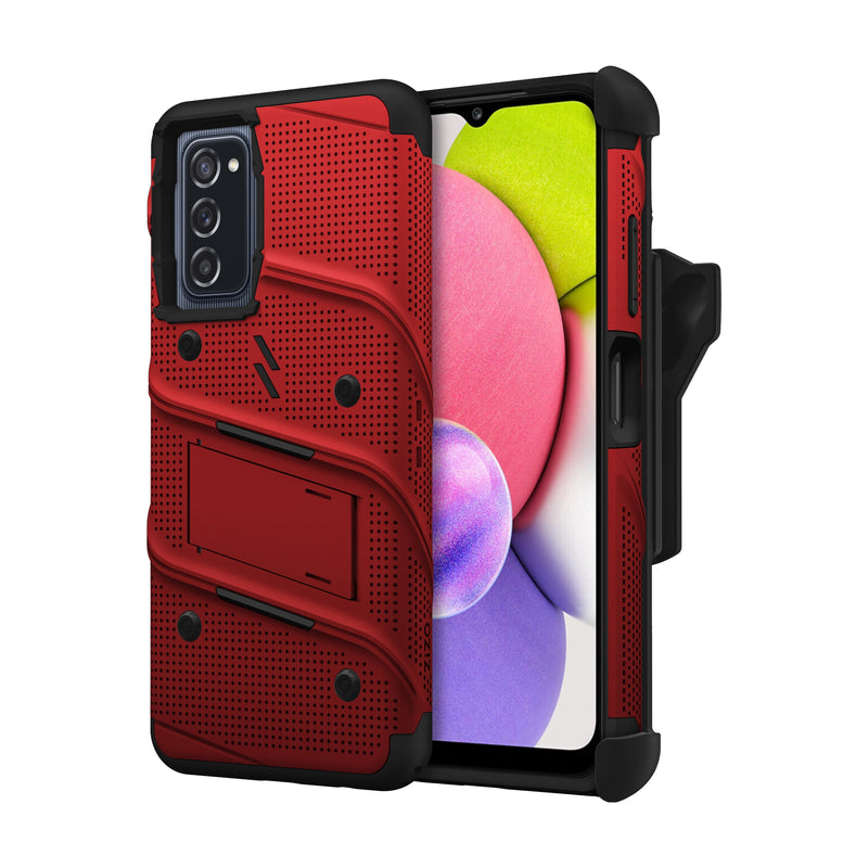 Load image into Gallery viewer, ZIZO BOLT Bundle Galaxy A03s Case - Red
