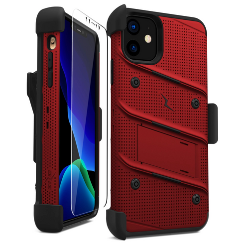 ZIZO BOLT Series iPhone 11 (2019) Case (Red/Black)
