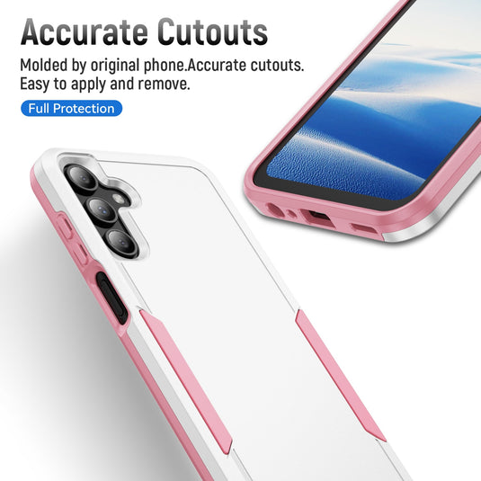 CLICK Impact Series Galaxy A16 Case - White & Pink