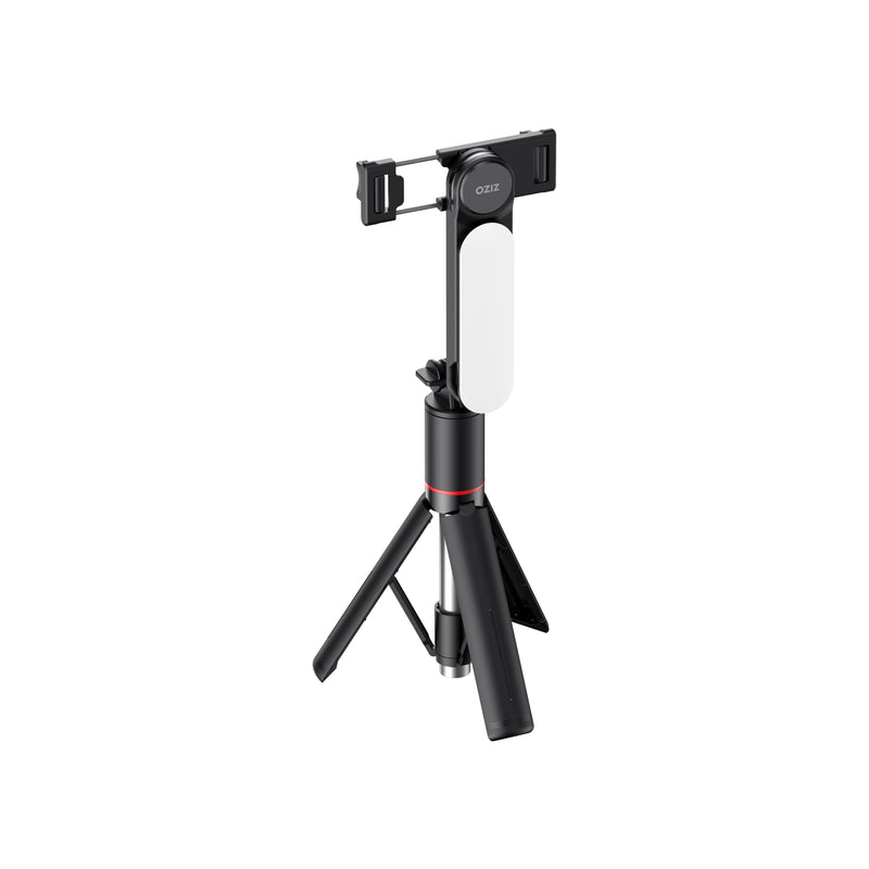 Load image into Gallery viewer, ZIZO Gear Selfie Stick Tripod with Built-in LED Light - Black
