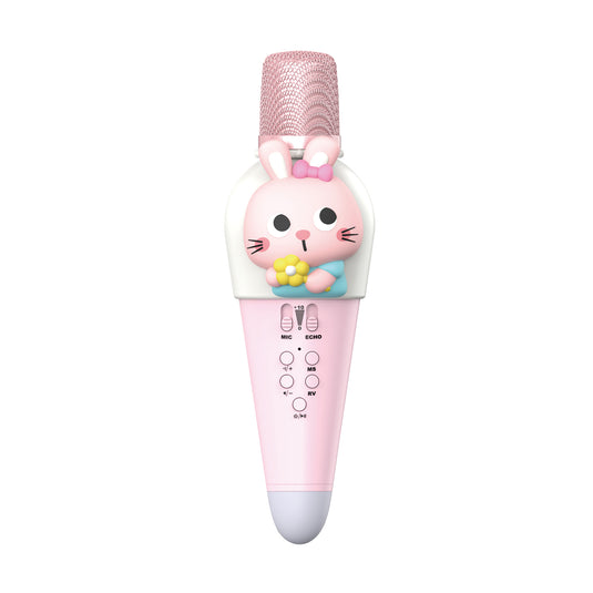 CLICK Mic Handheld Speaker with built-in Karaoke Function - Pink Bunny