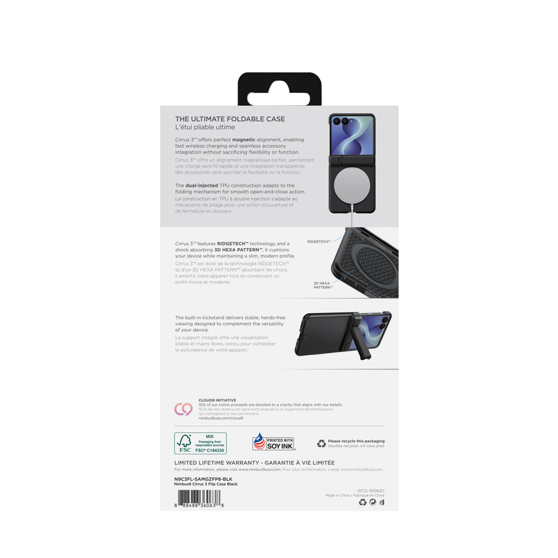 Load image into Gallery viewer, Nimbus9 Cirrus 3 Galaxy Z Flip8 MagSafe Case with Hinge Protection - Black
