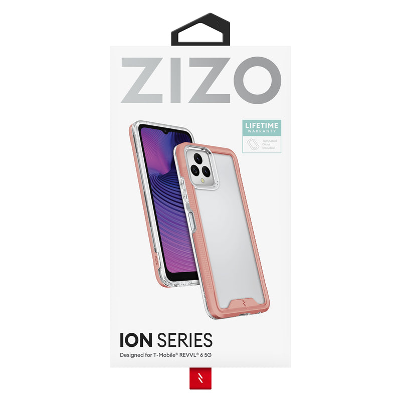 Load image into Gallery viewer, ZIZO ION Series T-Mobile REVVL 6 5G Case - Rose Gold
