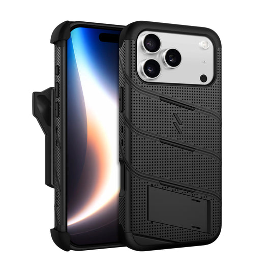 ZIZO BOLT MagSafe Series iPhone 18 Pro Max Rugged MagSafe Case with Holster - Black