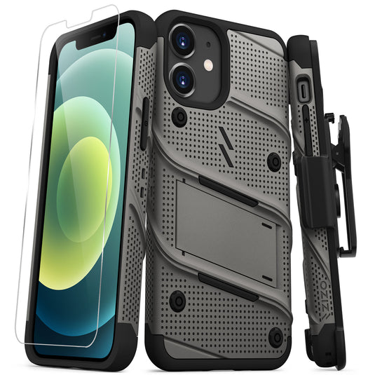 ZIZO BOLT Series iPhone 12 Mini Case - Gun Metal Gray