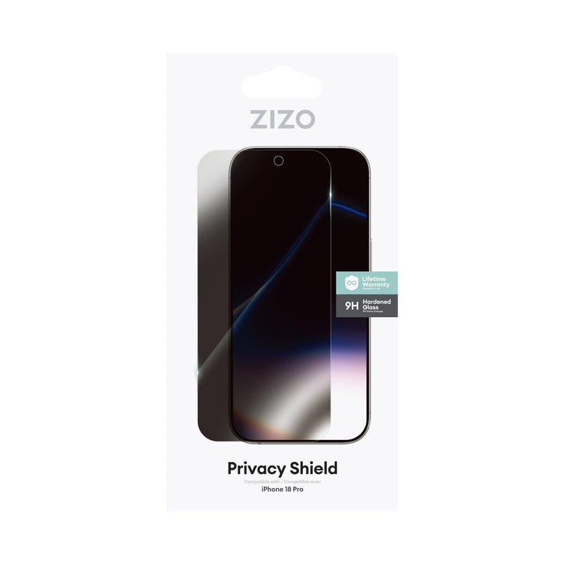 Load image into Gallery viewer, ZIZO Privacy Lightning Shield iPhone 18 Pro Privacy Tempered Glass Screen Protector - Privacy
