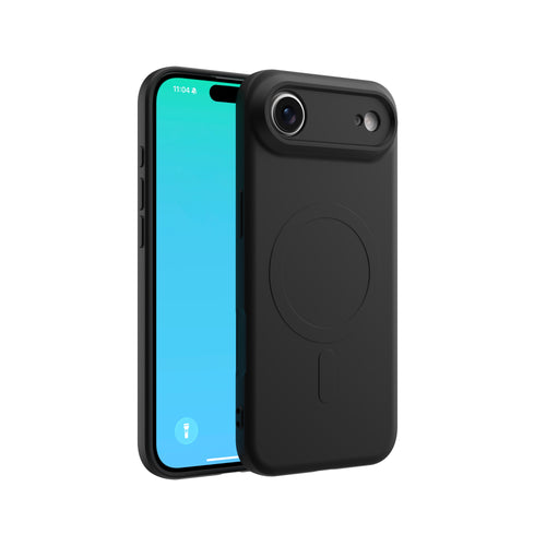 CLICK Slim Silicone MagSafe Series iPhone 17 Air Case - Black