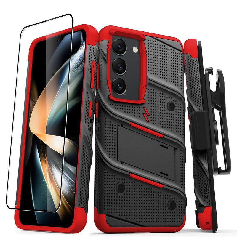 Load image into Gallery viewer, ZIZO BOLT Bundle Galaxy S23 Case - Red
