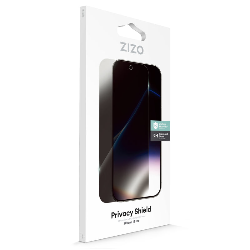 Load image into Gallery viewer, ZIZO Privacy Lightning Shield iPhone 18 Pro Privacy Tempered Glass Screen Protector - Privacy
