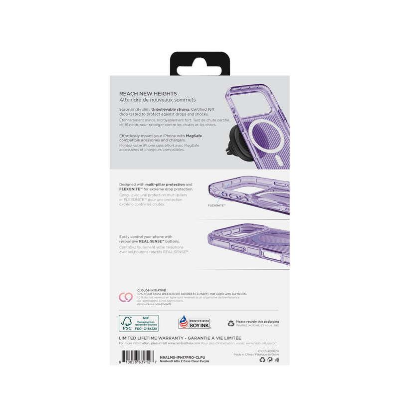 Load image into Gallery viewer, Nimbus9 Alto 2 iPhone 17 Pro MagSafe Case - Clear Purple
