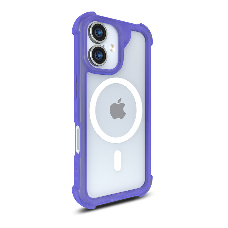 Load image into Gallery viewer, CLICK Clear Rugged MagSafe Series iPhone 16 Plus Case - Purple
