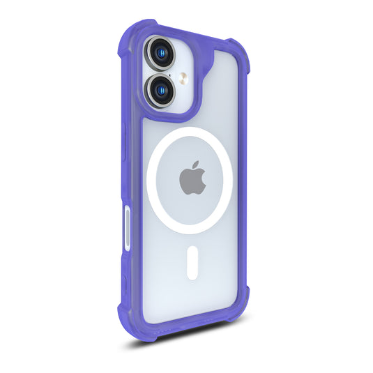 CLICK Clear Rugged MagSafe Series iPhone 16 Plus Case - Purple