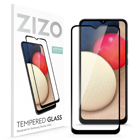 ZIZO TEMPERED GLASS Screen Protector for Galaxy A02s - Black