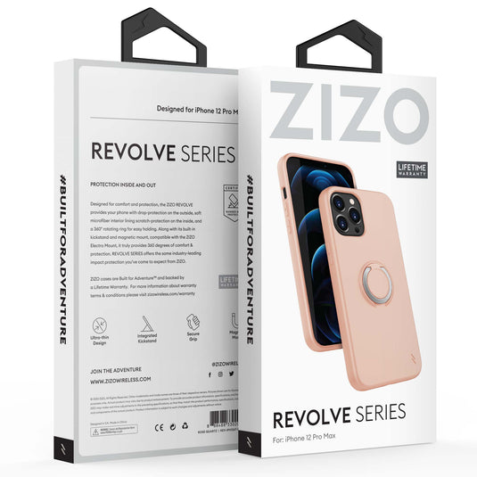 ZIZO REVOLVE Series iPhone 12 Pro Max Case - Rose Quartz