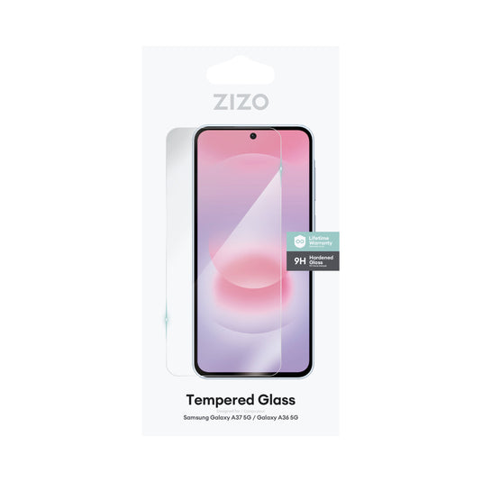 ZIZO TEMPERED GLASS Screen Protector for Galaxy A37 5G / A36 - Clear