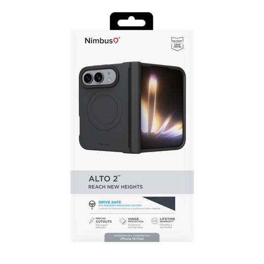 Nimbus9 Alto Foldable iPhone Duo MagSafe Case - Black