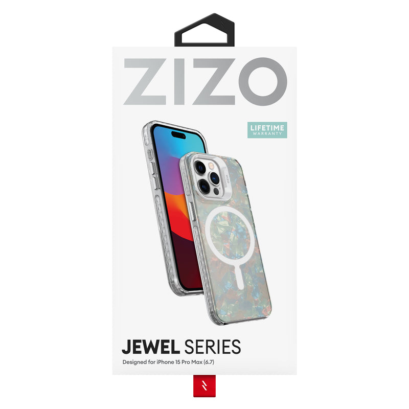 Load image into Gallery viewer, ZIZO JEWEL Series iPhone 15 Pro Max MagSafe Case - Opal
