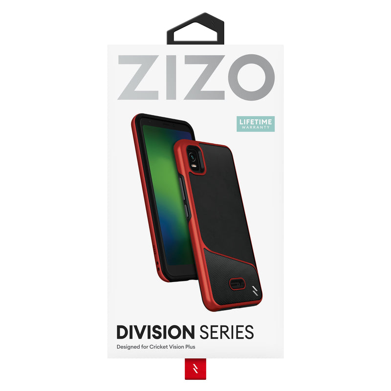 Load image into Gallery viewer, ZIZO DIVISION Series Cricket Vision Plus Case - Black &amp; Red
