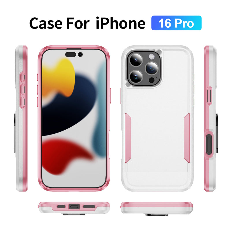 Load image into Gallery viewer, CLICK Impact MagSafe Series iPhone 16 Pro Case - White Pink
