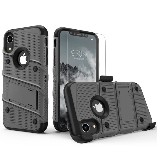 Zizo Bolt Series Case iPhone XR (Metal Gray/Black)