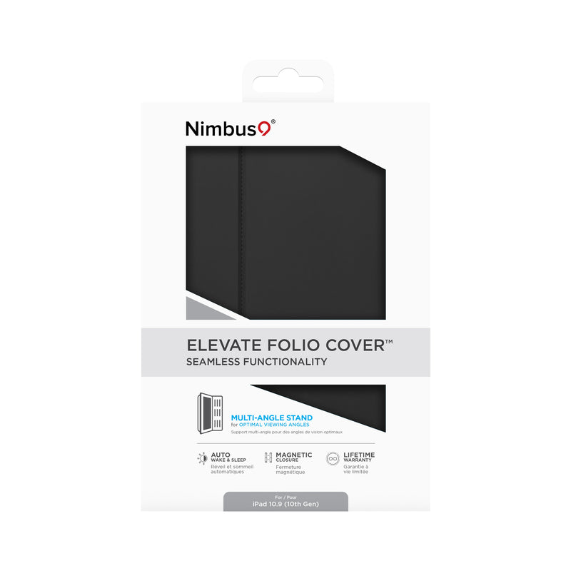 Load image into Gallery viewer, Nimbus9 Elevate Folio iPad 10.9in (10th generation) Case - Black
