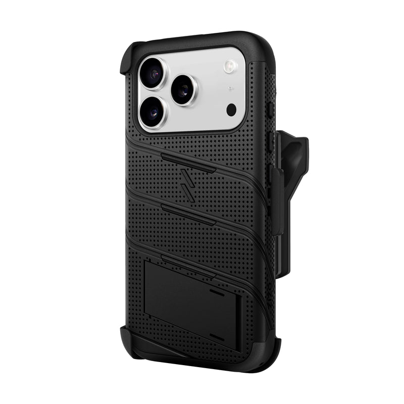 Load image into Gallery viewer, ZIZO BOLT MagSafe Series iPhone 18 Pro Rugged MagSafe Case with Holster - Black
