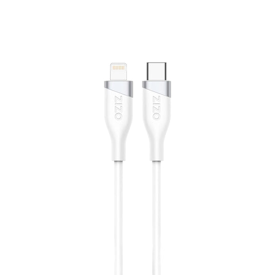 ZIZO PowerVault 30W Dual Port Car Charger Bundle + Lightning to USB-C Cable + USB-A Adapter - White