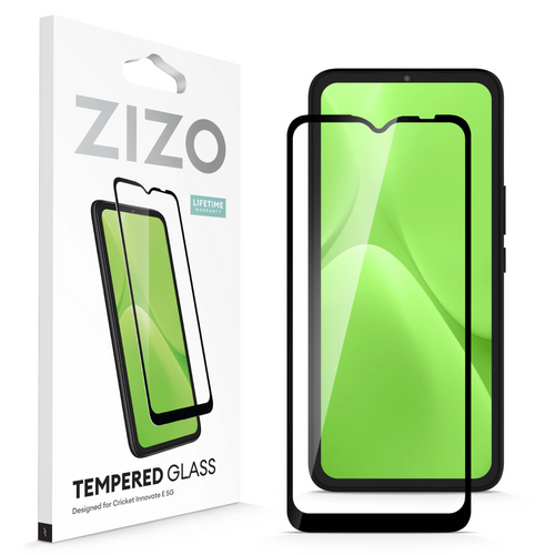 ZIZO TEMPERED GLASS Screen Protector for Cricket Innovate E 5G - Black