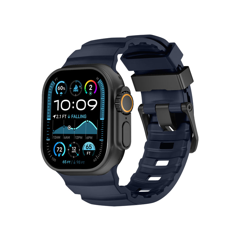Load image into Gallery viewer, Nimbus9 RidgeFit Rugged Sport Band for Apple Watch 44/45/46/49mm - Midnight Blue
