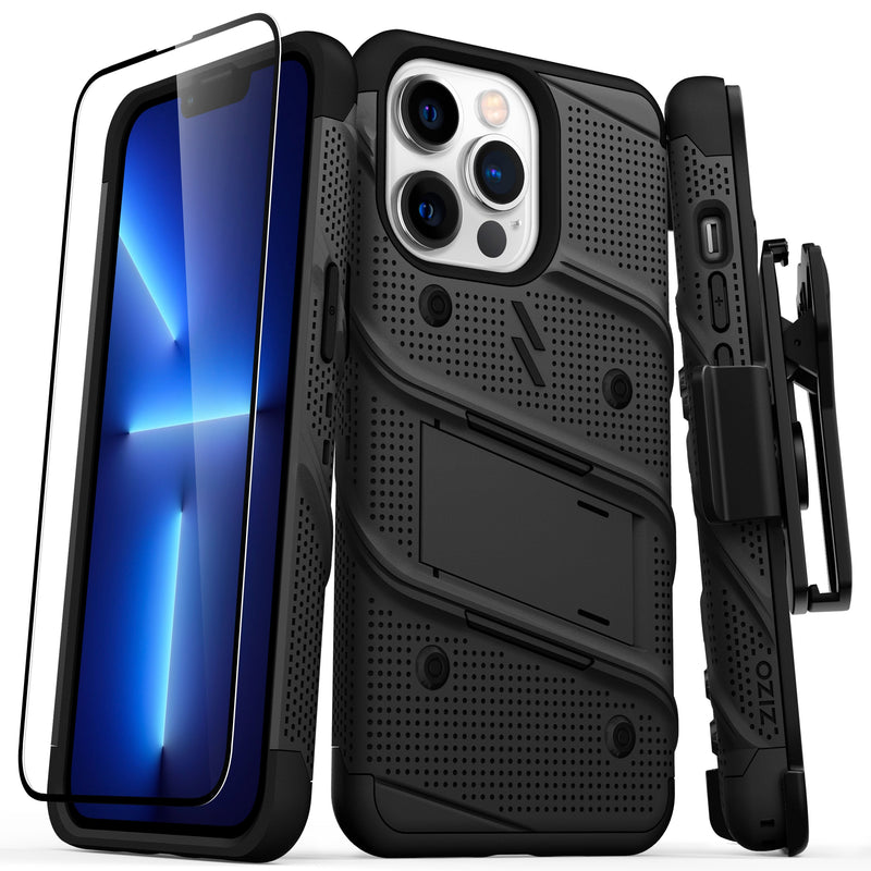 Load image into Gallery viewer, ZIZO BOLT Bundle iPhone 13 Pro Case - Black
