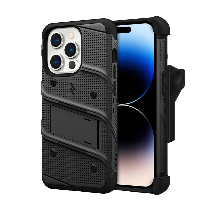 Load image into Gallery viewer, ZIZO BOLT Bundle iPhone 14 Pro (6.1) Case - Black
