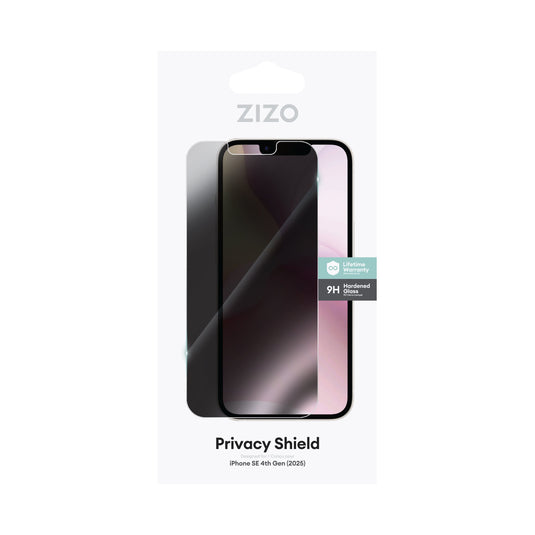 ZIZO PRIVACY Tempered Glass Screen Protector for iPhone 16e/13/14/14 Pro - Privacy