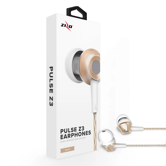 Zizo Pulse Z3 In Ear Headphones Wired - Gold