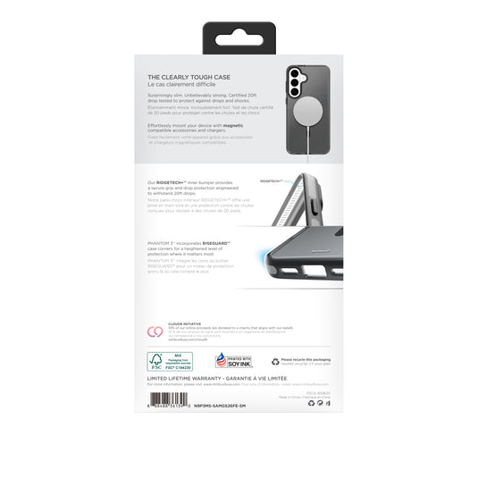 Nimbus9 Phantom 3 Galaxy S26 FE MagSafe Case - Smoke