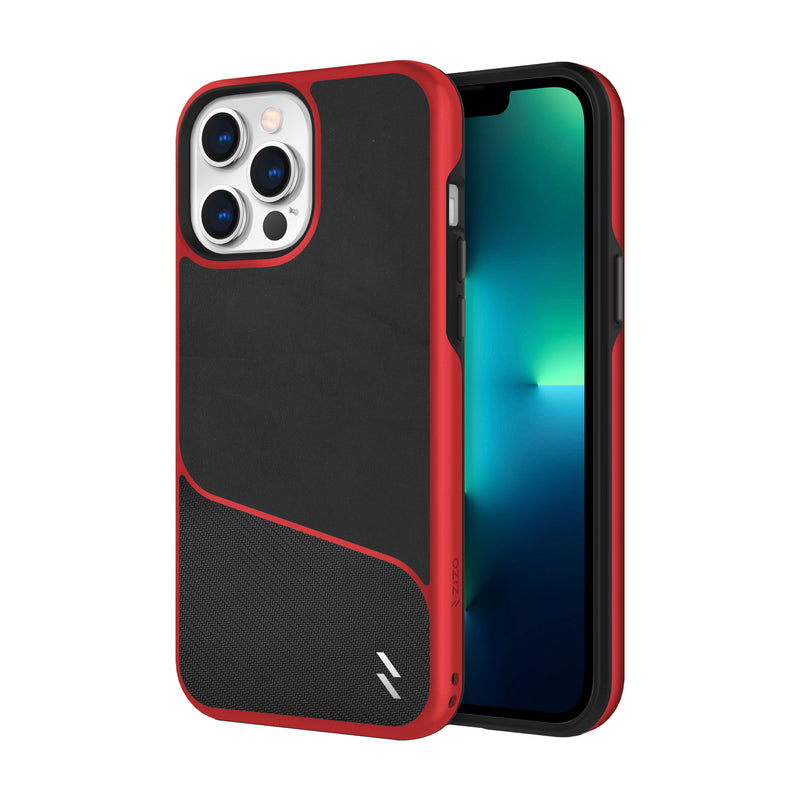 Load image into Gallery viewer, ZIZO DIVISION Series iPhone 13 Pro Max Case - Black &amp; Red
