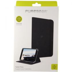 PureGear 7-8 inch Universal Tablet Folio - Black