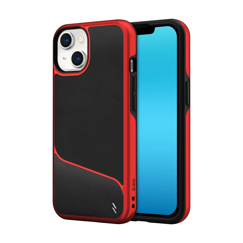 Load image into Gallery viewer, ZIZO DIVISION Series iPhone 14 (6.1) Case - Black &amp; Red
