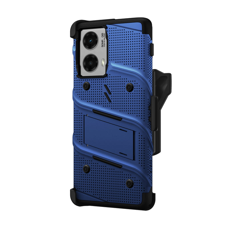 Load image into Gallery viewer, ZIZO BOLT Bundle moto edge 5G (2024) Case - Blue
