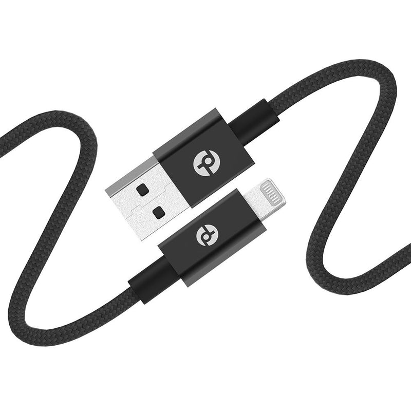 Load image into Gallery viewer, PowerLab 6FT USB-A to Lightning Cable - Black
