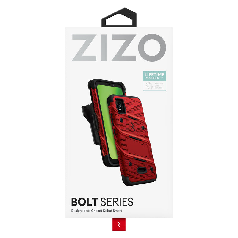 Load image into Gallery viewer, ZIZO BOLT Bundle Cricket Debut Smart Case - Red
