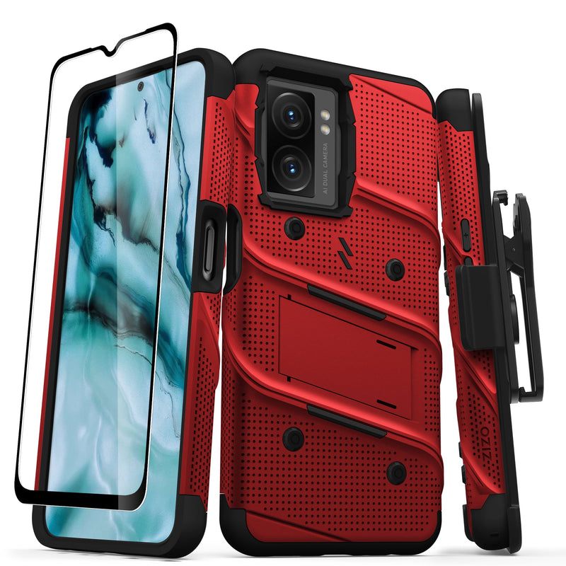 Load image into Gallery viewer, ZIZO BOLT Bundle OnePlus Nord N300 5G Case - Red
